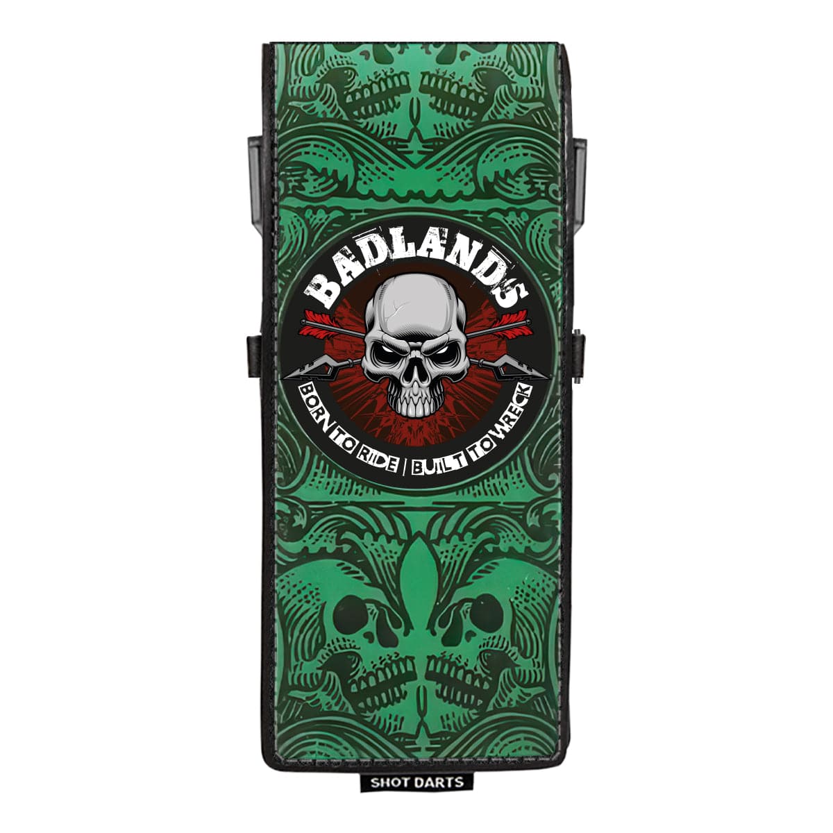 Shot Badlands Inked Dart Wallet - Green