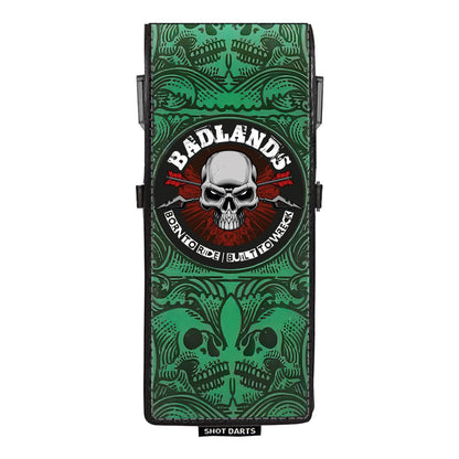Shot Badlands Inked Dart Wallet - Green