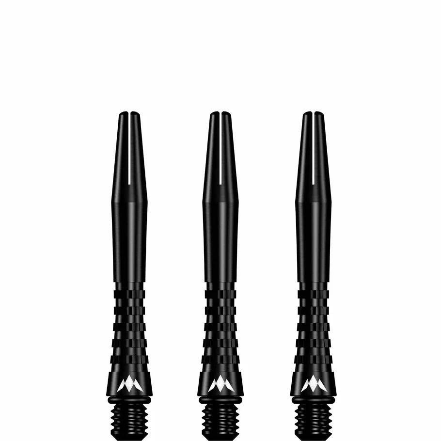 Mission Atom13 Aluminum Shafts - Anodized Metal Stems  - Black - Short