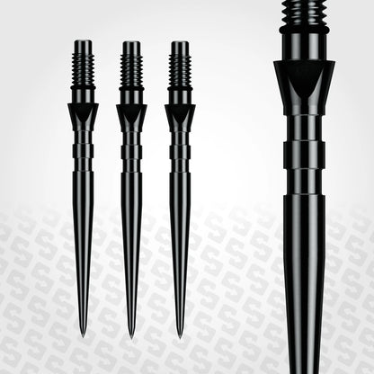 Winmau Switch Steel Tip Points - Grooved Black 26mm