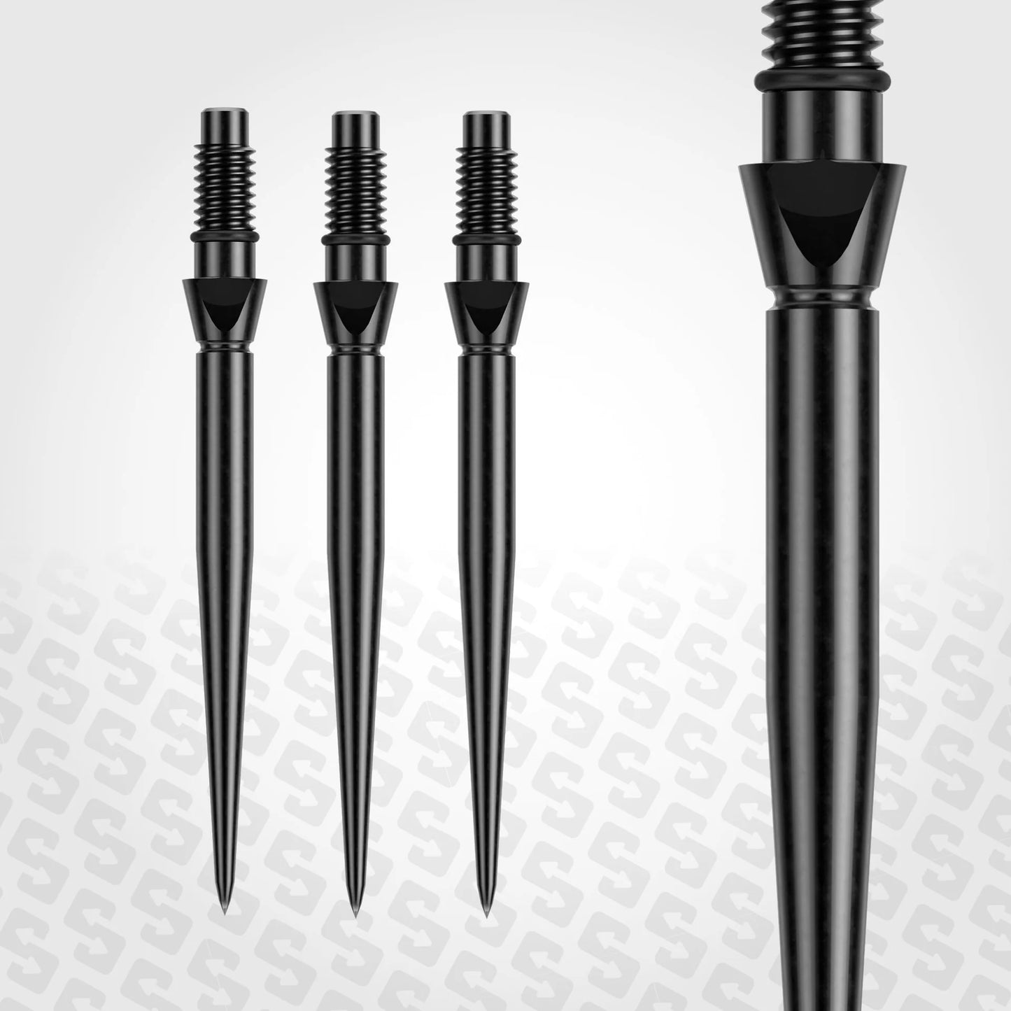 Winmau Switch Steel Tip Points - Smooth Black 26mm