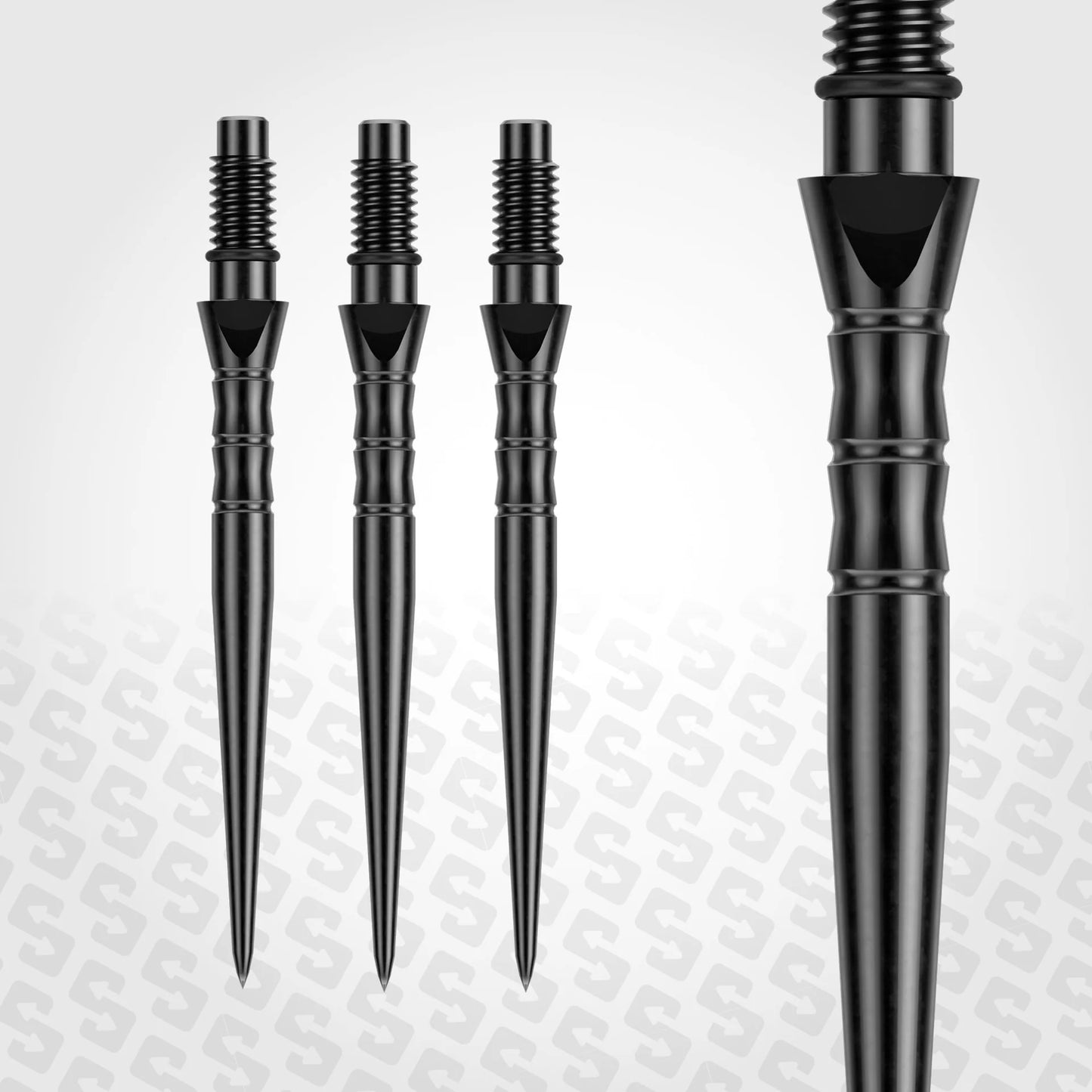 Winmau Switch Steel Tip Points - Wave Black 26mm
