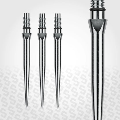 Winmau Switch Steel Tip Points - Smooth Silver 40mm