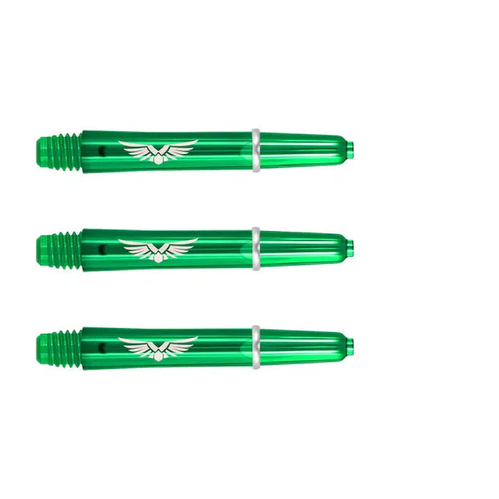 Shot Eagle Claw Dart Shafts - Green - Short