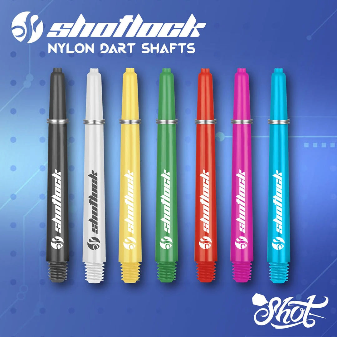 Shot Lock Dart Shafts - Pink - Medium
