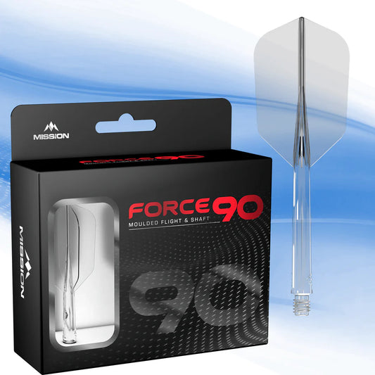 Mission Force 90 - Molded Flight & Shaft System - Clear - Slim Tweenie