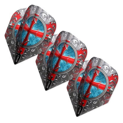 Shot Future Knights St George Dart Flight Set Small Standard