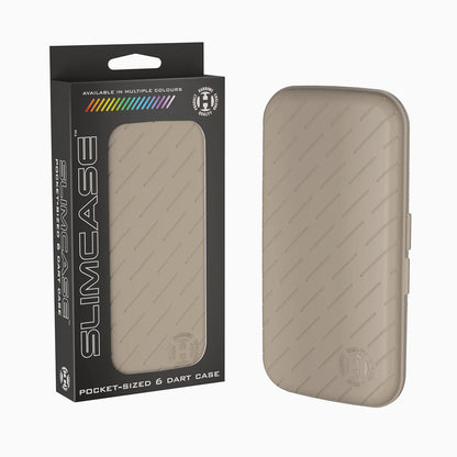 Harrows Slimcase 6 Darts Holder - Pocket Sized - Stone Gray