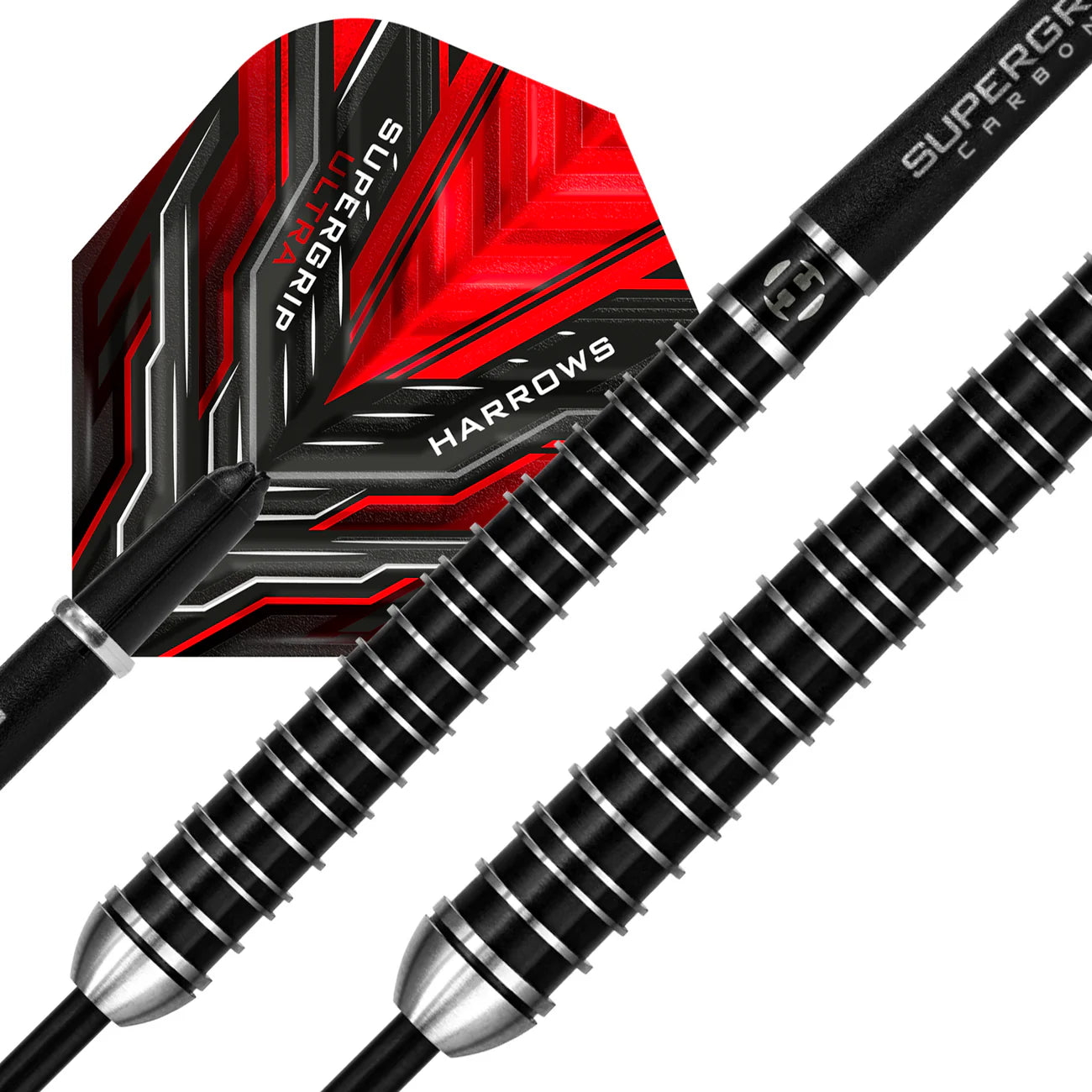 Harrows Supergrip Ultra - Steel Tip Darts - 90% Tungsten - 28g