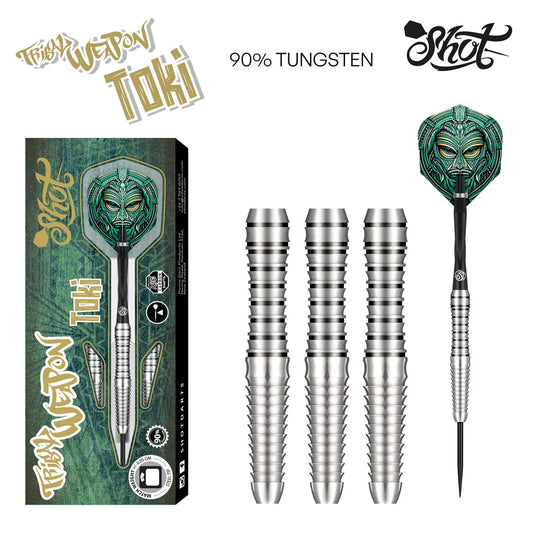 Shot Tribal Weapon Toki -Steel Tip Dart Set- 90% Tungsten-23gm