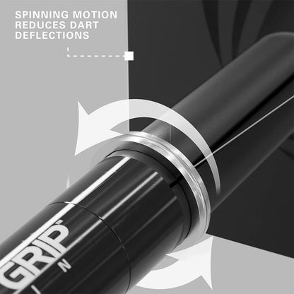 Target Pro Grip Nylon Spinning Dart Shafts Intermediate Black (3 Sets)