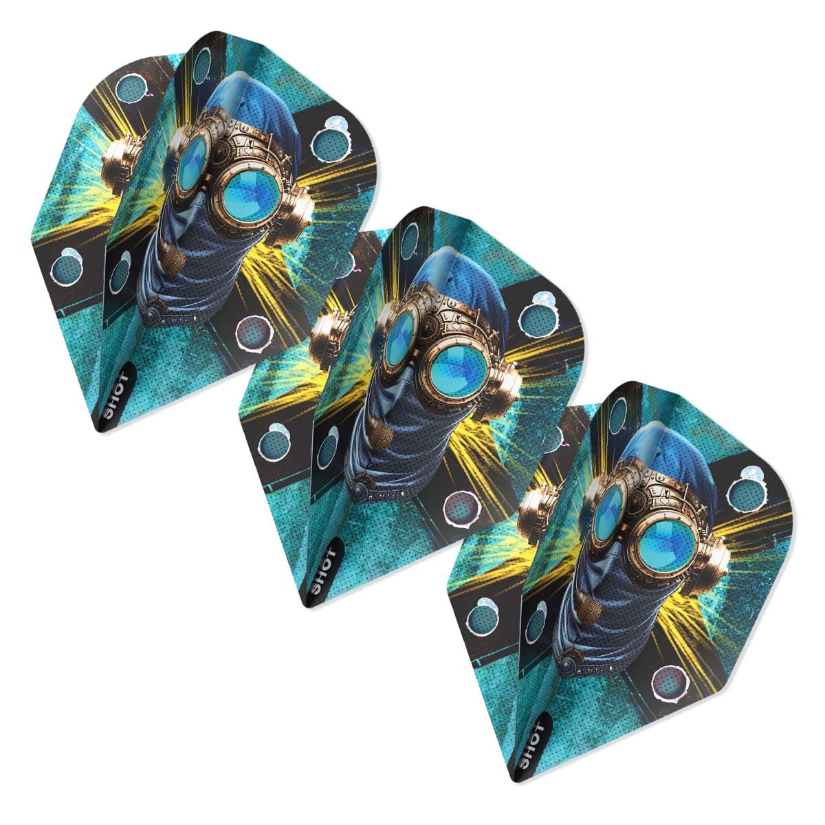 Shot Badlands Tova Dart Flight Set Small Standard