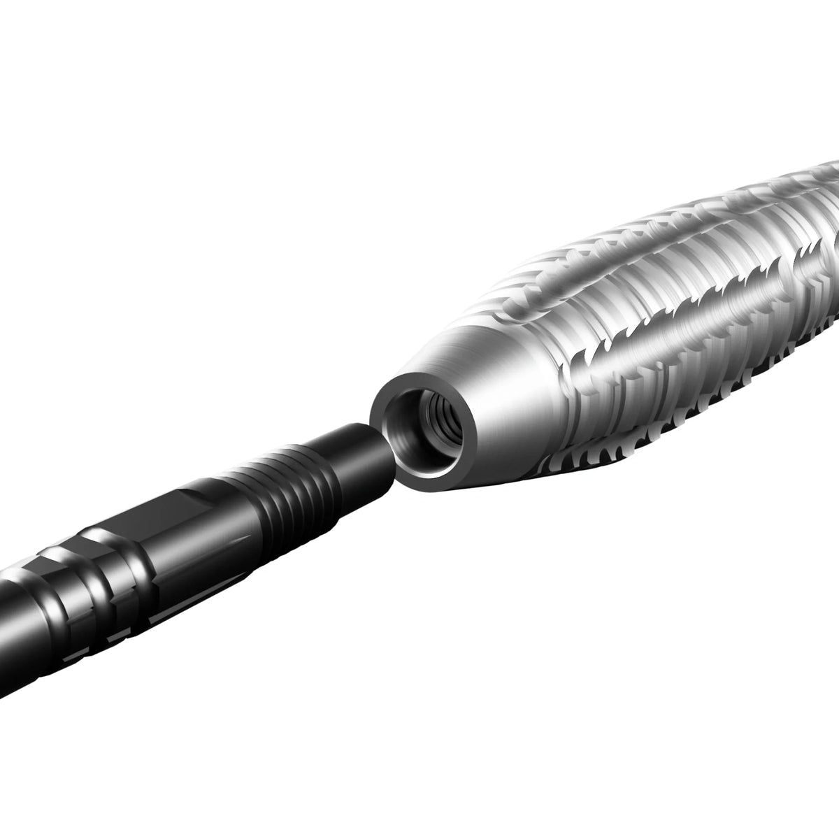 Shot Turbo Dart Points - Silver 40mm