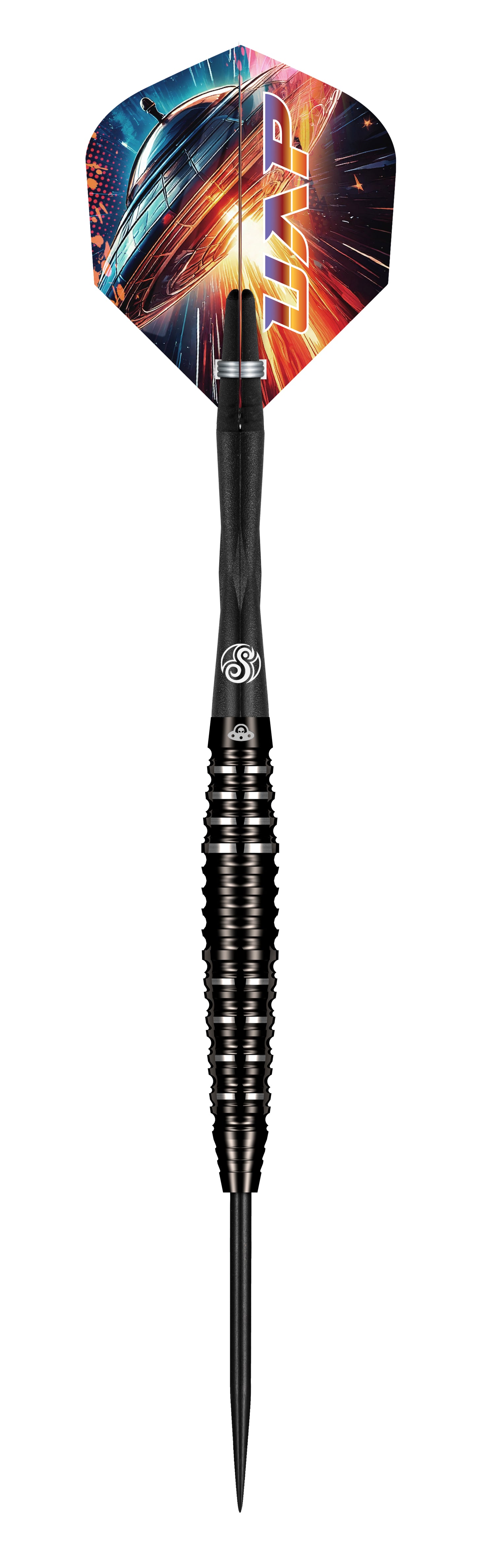 Shot Mack Darts Collab UAP (Unidentified Aerial Phenomenon) Steel Tip Dart Set-90% Tungsten Barrels-23gm
