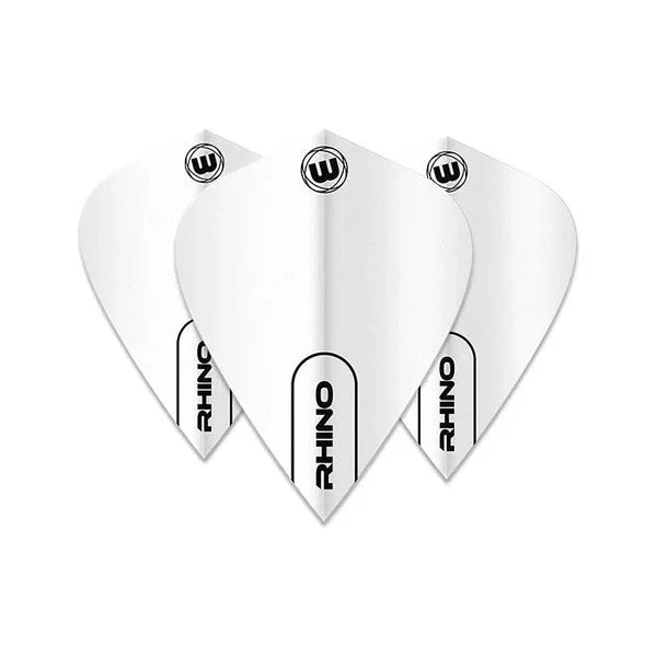 Winmau Rhino Dart Flights - Kite White