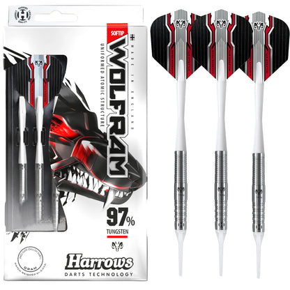 Harrows Wolfram - Soft Tip Darts - 97% Tungsten - 18g