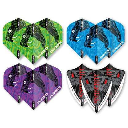 Red Dragon Peter Wright Snakebite Double World Champion Flight Collection