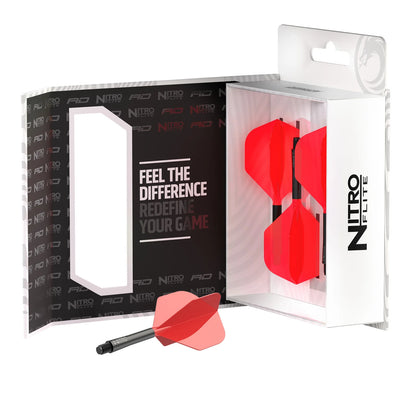Red Dragon Nitro Flite Integrated Flight and Shaft System - No2 Intermediate Black & Red