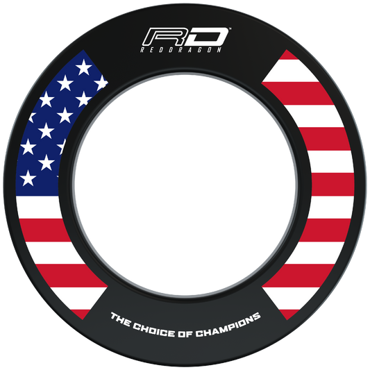 Red Dragon Branded USA Dartboard Surround