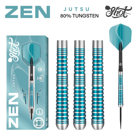 Shot Zen Jutsu Steel Tip Dart Set-80% Tungsten-23gm
