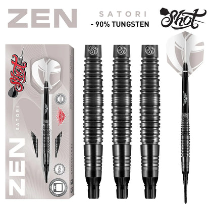 Shot Zen Satori Soft Tip Dart Set-90% Tungsten-20gm
