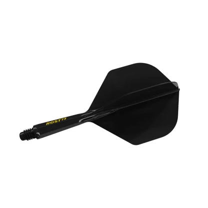 CUESOUL ROST 77 Integrated Dart Shaft & Flight - Standard Shape - Short - Solid Black