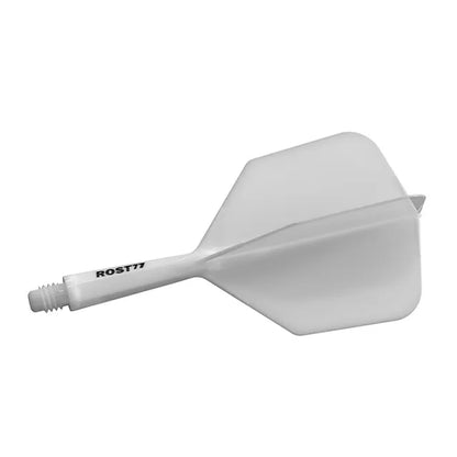CUESOUL ROST 77 Integrated Dart Shaft & Flight - Big Wing Shape - Short - White