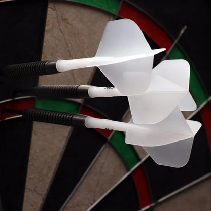 CUESOUL ROST AK5 Integrated Dart Shaft & Flight - Standard Shape - Long - Ice White