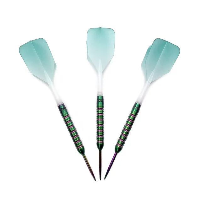 CUESOUL Green Gem Stone 21 gram 90% Tungsten Steel Tip Dart Set w/ ROST Flights
