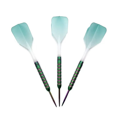 CUESOUL Green Gem Stone 21 gram 90% Tungsten Steel Tip Dart Set w/ ROST Flights