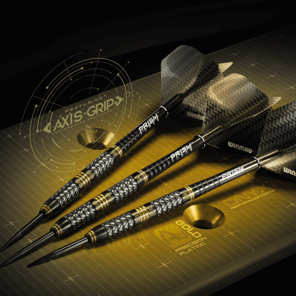 Winmau Aspria Steel Tip Dart Set  26 gram 95%/85% Tungsten alloy Dual Core technology