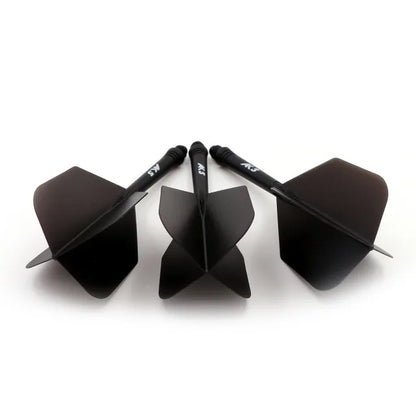 CUESOUL ROST AK5 Integrated Dart Shaft & Flight - Big Wing Shape - Short - Black