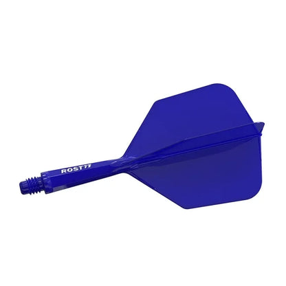 CUESOUL ROST 77 Integrated Dart Shaft & Flight - Big Wing Shape - Long - Blue