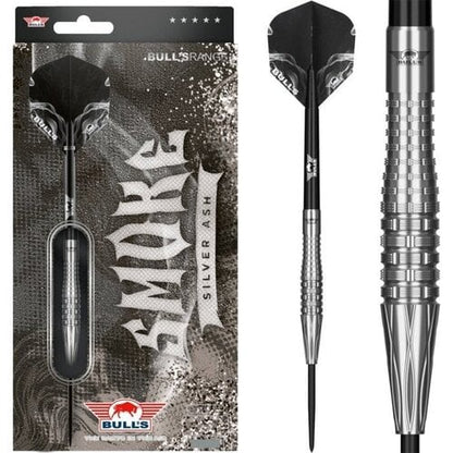 Bull's NL Smoke Silver Ash 90% Tungsten 25 gram Steel Tip Dart Set