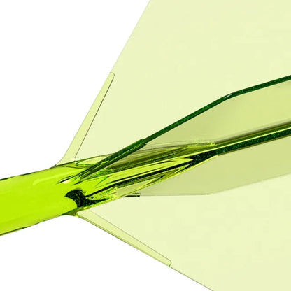 CUESOUL ROST 77 Integrated Dart Shaft & Flight - Big Wing Shape - Long - Transparent Green