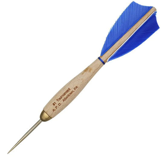 American Pro Dart Woody Steel Tip Darts - 13.5gm Blue (4 Sets)