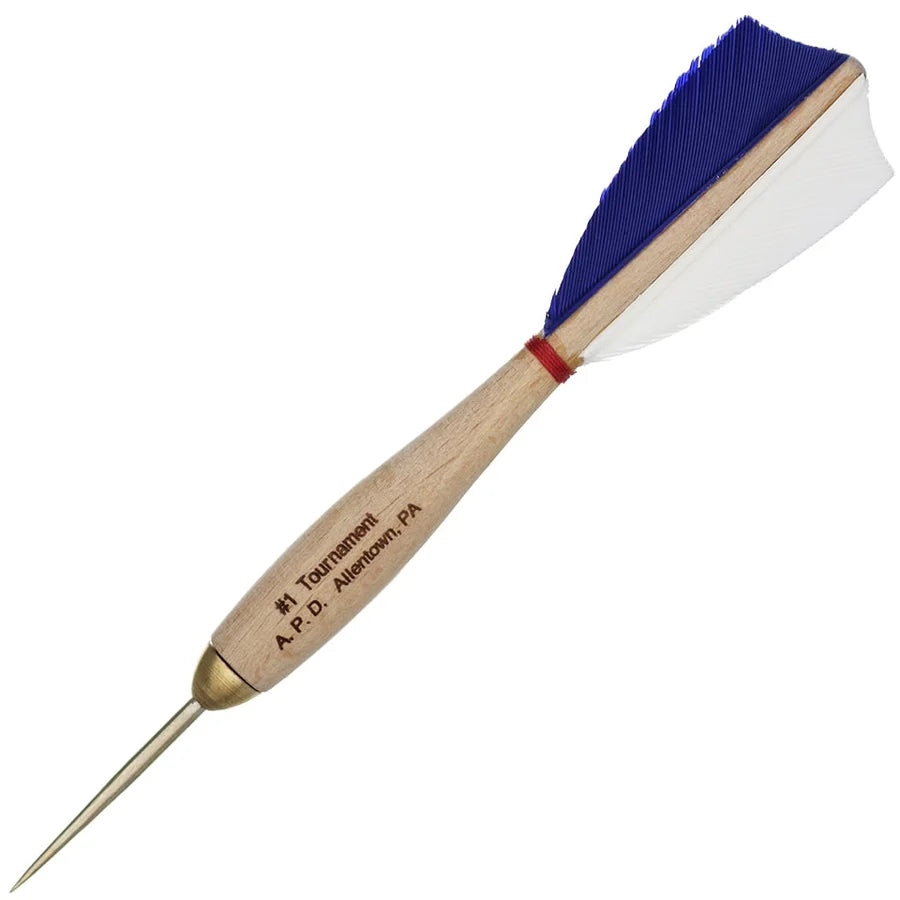 American Pro Dart Woody Steel Tip Darts - 13.5gm Red White Blue (4 Sets)