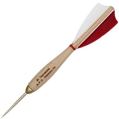 American Pro Dart Woody Steel Tip Darts - 13.5gm Red White Blue (4 Sets)