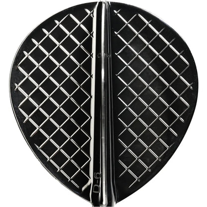 Cosmo Fit Flight Pro Dart Flights - D6 Shape Black