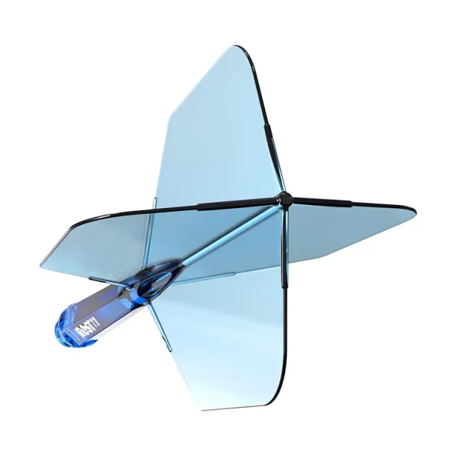 CUESOUL ROST 77 Integrated Dart Shaft & Flight - Big Wing Shape - Short - Transparent B/B/G