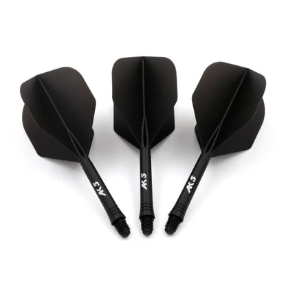 CUESOUL ROST AK5 Integrated Dart Shaft & Flight - Standard Shape - Medium - Black