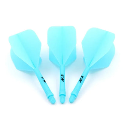 CUESOUL ROST AK5 Integrated Dart Shaft & Flight - Standard Shape - Short - Blue