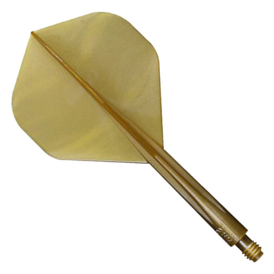CONDOR AXE DART FLIGHT SYSTEM FLIGHTS - STANDARD - SHORT - METALLIC GOLD