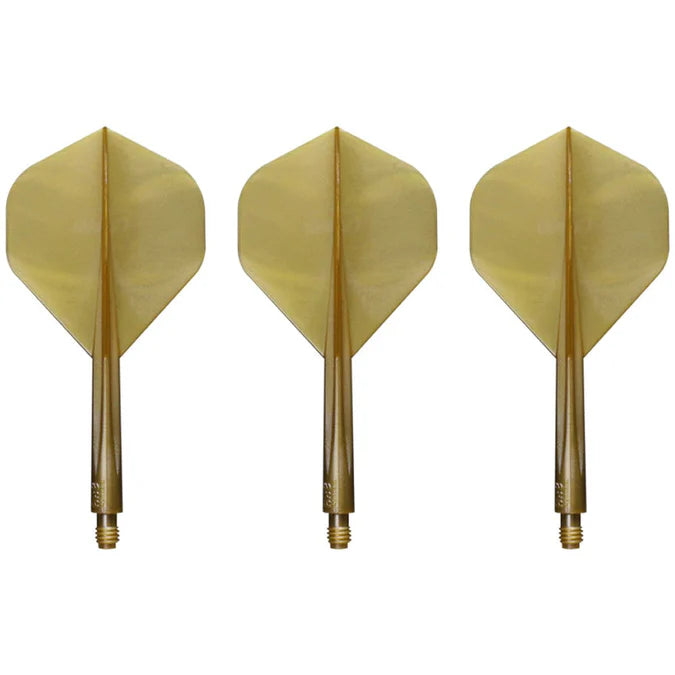 CONDOR AXE DART FLIGHT SYSTEM FLIGHTS - STANDARD - MEDIUM - METALLIC GOLD