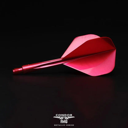 CONDOR AXE DART FLIGHT SYSTEM FLIGHTS - STANDARD - LONG - METALLIC RED