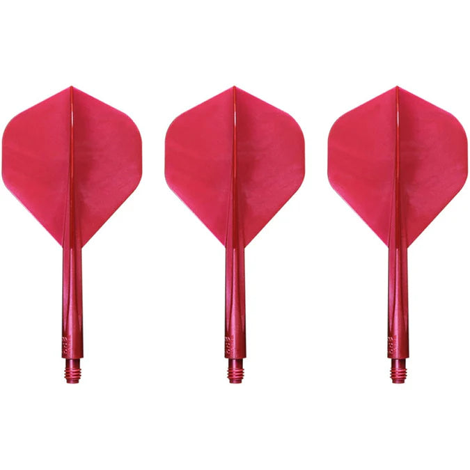 CONDOR AXE DART FLIGHT SYSTEM FLIGHTS - STANDARD - LONG - METALLIC RED
