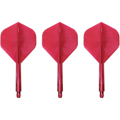 CONDOR AXE DART FLIGHT SYSTEM FLIGHTS - STANDARD - LONG - METALLIC RED