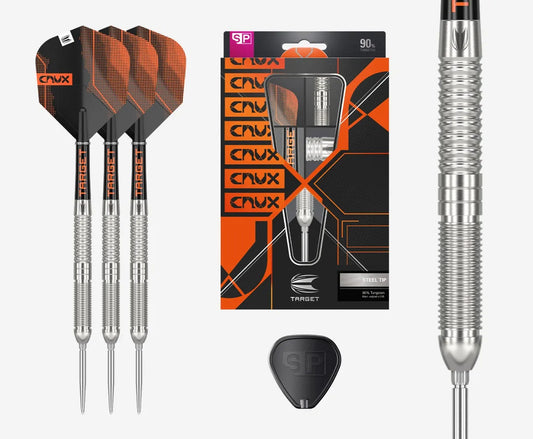 Target CRUX 01 Swiss Point Steel Tip Darts 90% Tungsten 22g