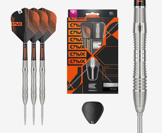 Target CRUX 03 Swiss Point Steel Tip Darts 90% Tungsten 22g
