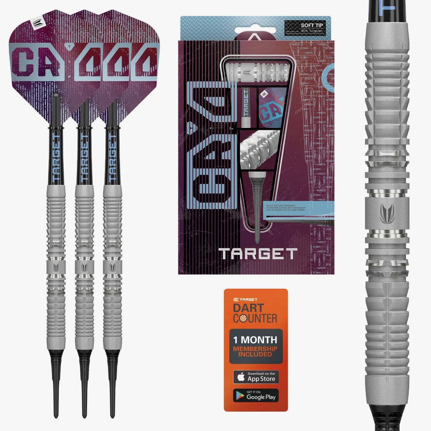 Target Cryo 12 Soft Tip Darts 90% Tungsten 19g